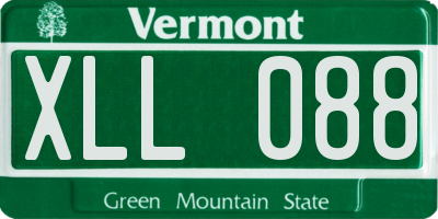 VT license plate XLL088