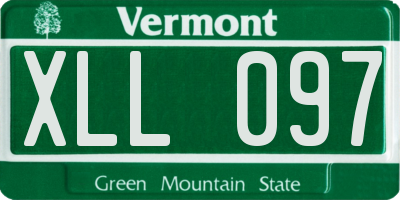 VT license plate XLL097