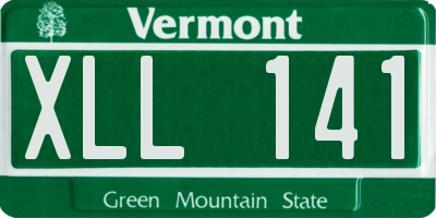 VT license plate XLL141