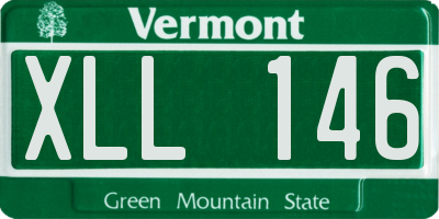 VT license plate XLL146