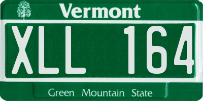 VT license plate XLL164
