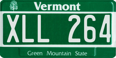 VT license plate XLL264