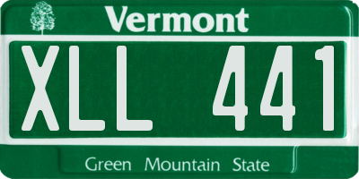 VT license plate XLL441