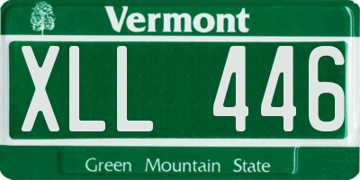 VT license plate XLL446