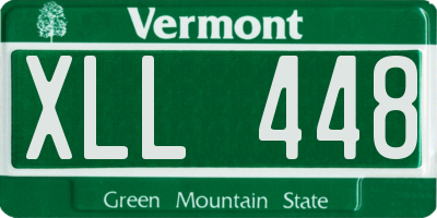 VT license plate XLL448