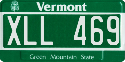 VT license plate XLL469