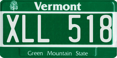 VT license plate XLL518