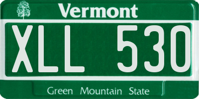 VT license plate XLL530