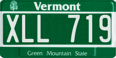 VT license plate XLL719