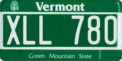 VT license plate XLL780
