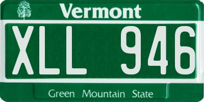 VT license plate XLL946