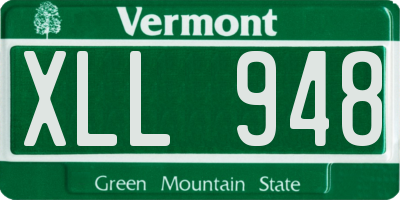 VT license plate XLL948