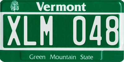 VT license plate XLM048