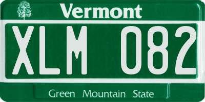 VT license plate XLM082