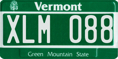 VT license plate XLM088