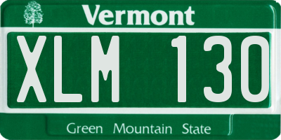VT license plate XLM130