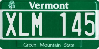 VT license plate XLM145