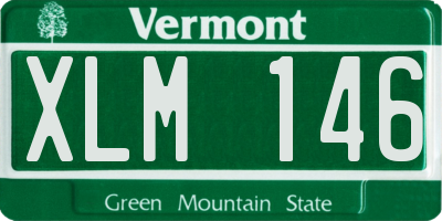 VT license plate XLM146