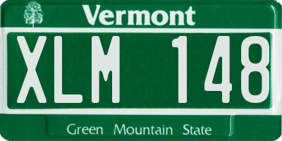 VT license plate XLM148