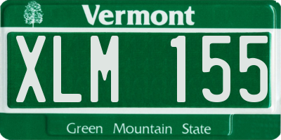 VT license plate XLM155