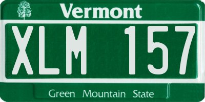 VT license plate XLM157