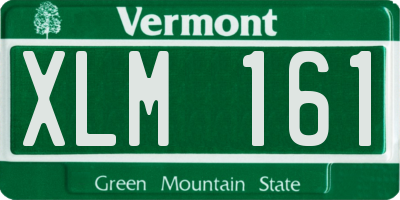 VT license plate XLM161