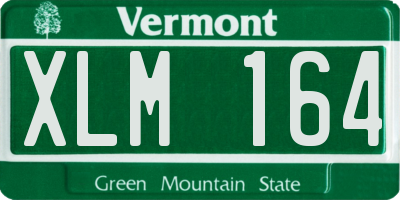 VT license plate XLM164