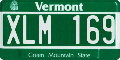 VT license plate XLM169