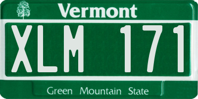VT license plate XLM171