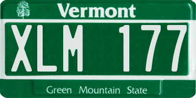 VT license plate XLM177