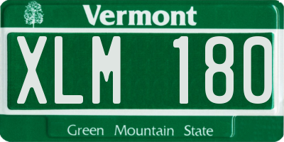 VT license plate XLM180