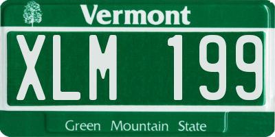 VT license plate XLM199