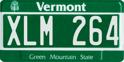 VT license plate XLM264