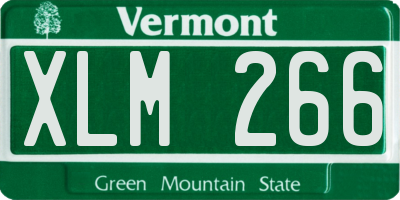 VT license plate XLM266
