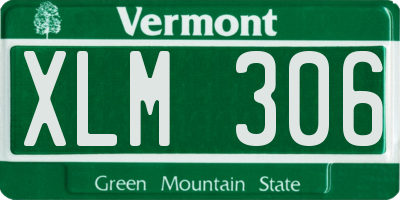 VT license plate XLM306