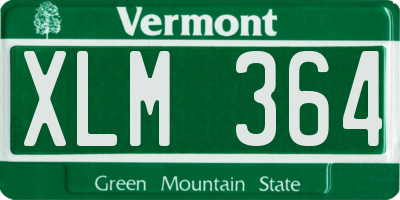 VT license plate XLM364