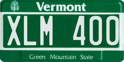 VT license plate XLM400