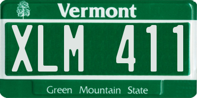 VT license plate XLM411