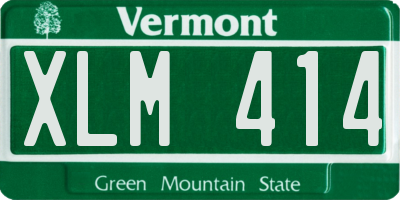 VT license plate XLM414
