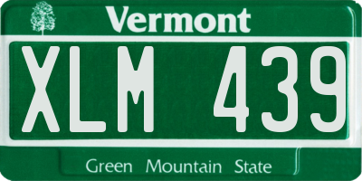 VT license plate XLM439
