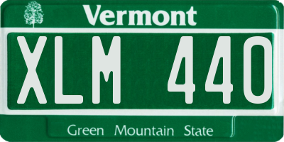 VT license plate XLM440