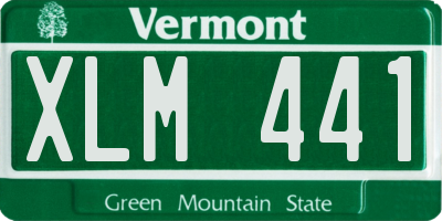 VT license plate XLM441