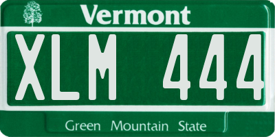 VT license plate XLM444