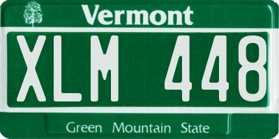 VT license plate XLM448