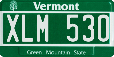 VT license plate XLM530