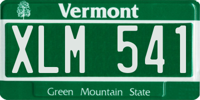 VT license plate XLM541