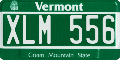 VT license plate XLM556