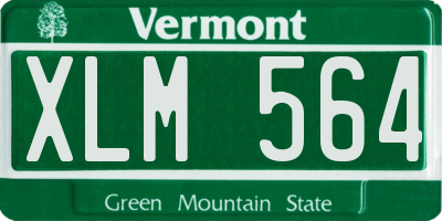 VT license plate XLM564