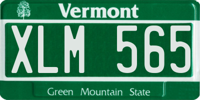 VT license plate XLM565