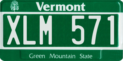 VT license plate XLM571